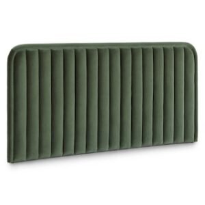 Alternative view of Rolph King Velvet Headboard - Plush Pacific Green