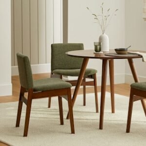 Alternative view of Nosh Dining Chair - Walnut and Hemlock Green
