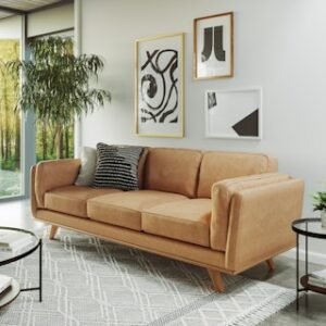 Alternative view of Timber 90" Leather Sofa - Charme Tan