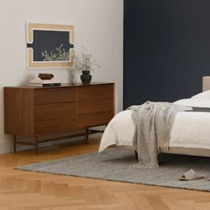 Alternative view of Lenia 6-Drawer Double Dresser - Walnut