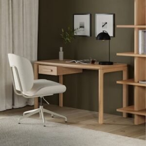 Alternative view of Rya Office Chair - Ivory Wool Bouclé