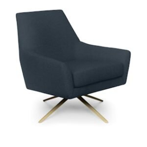 Alternative view of Spin 30.5" Swivel Lounge Chair - Ink Blue
