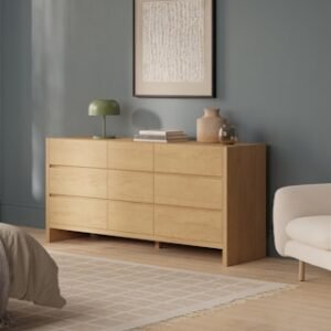 Alternative view of Leif 9-Drawer Triple Dresser - White Oak