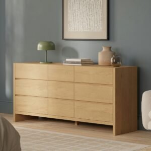 Leif 9-Drawer Triple Dresser - White Oak