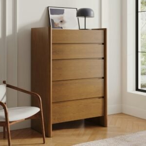 Torme 5-Drawer Chest - Smoked Oak