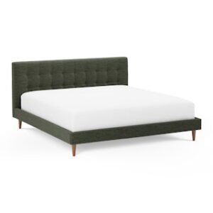 Alternative view of Sven King Tufted Bed - Fir Green
