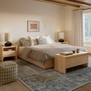 Alternative view of Leif King Platform Bed - White Oak